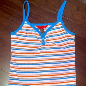 Striped tank crop top
